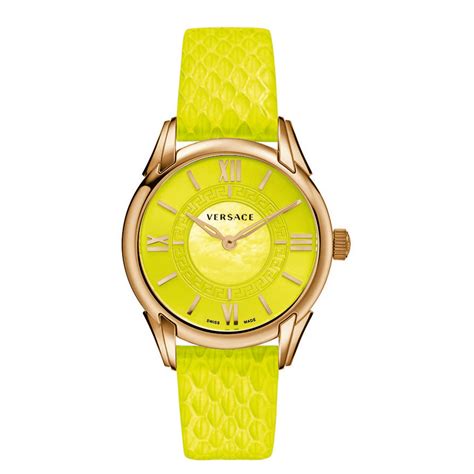 versace dafne|Versace Dafne Lime Green Dial Lime Green Leather Ladies.